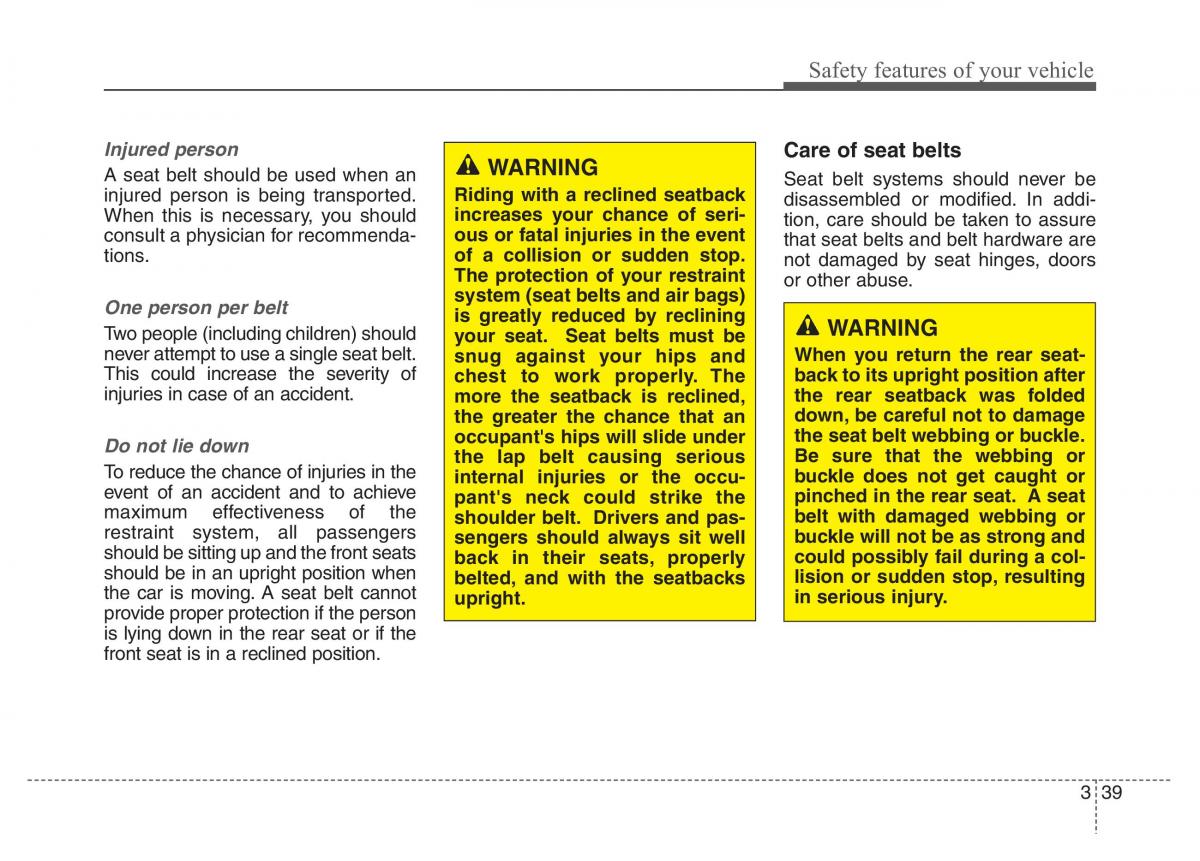 Hyundai Santa Fe III 3 owners manual / page 58