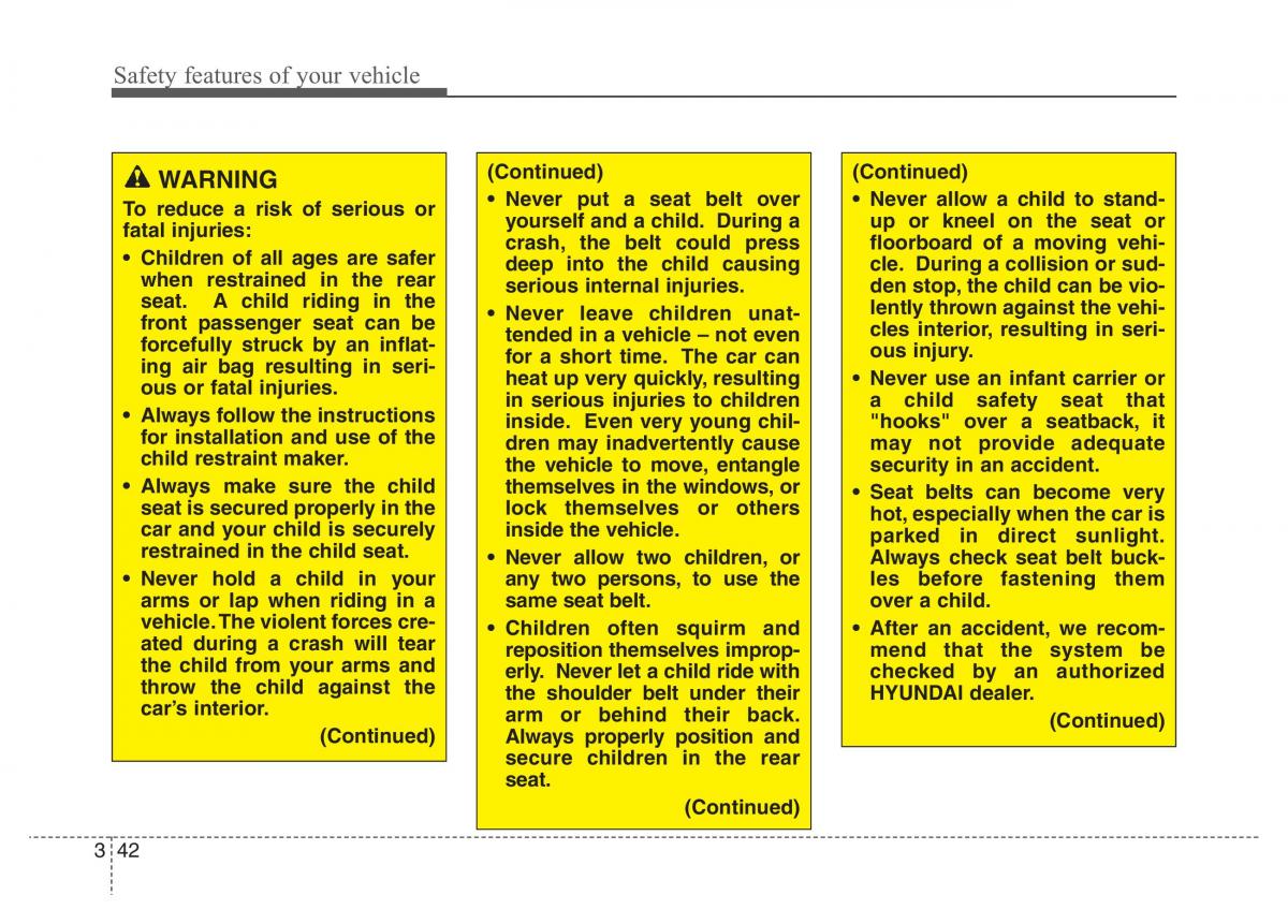 Hyundai Santa Fe III 3 owners manual / page 61