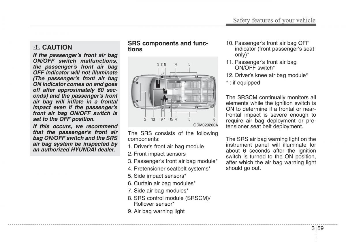 Hyundai Santa Fe III 3 owners manual / page 78