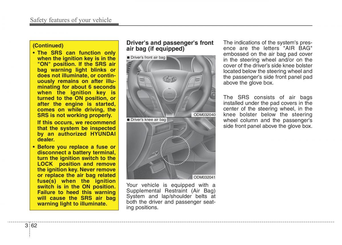 Hyundai Santa Fe III 3 owners manual / page 81