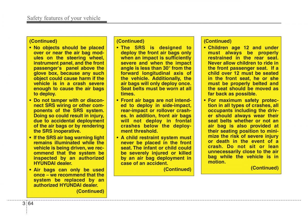 Hyundai Santa Fe III 3 owners manual / page 83