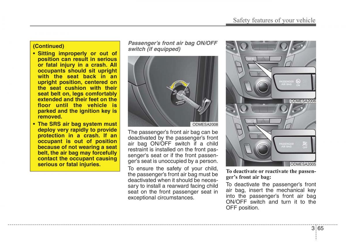 Hyundai Santa Fe III 3 owners manual / page 84