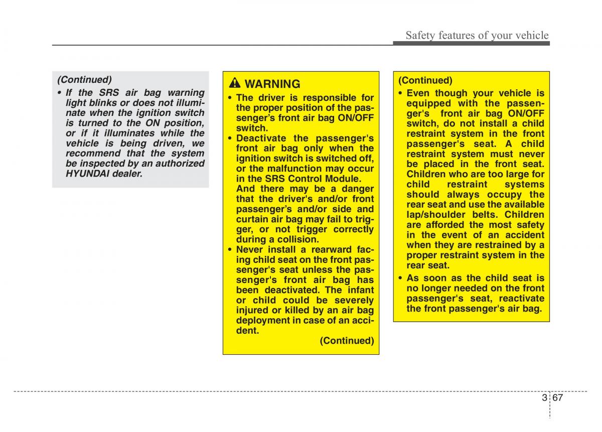 Hyundai Santa Fe III 3 owners manual / page 86