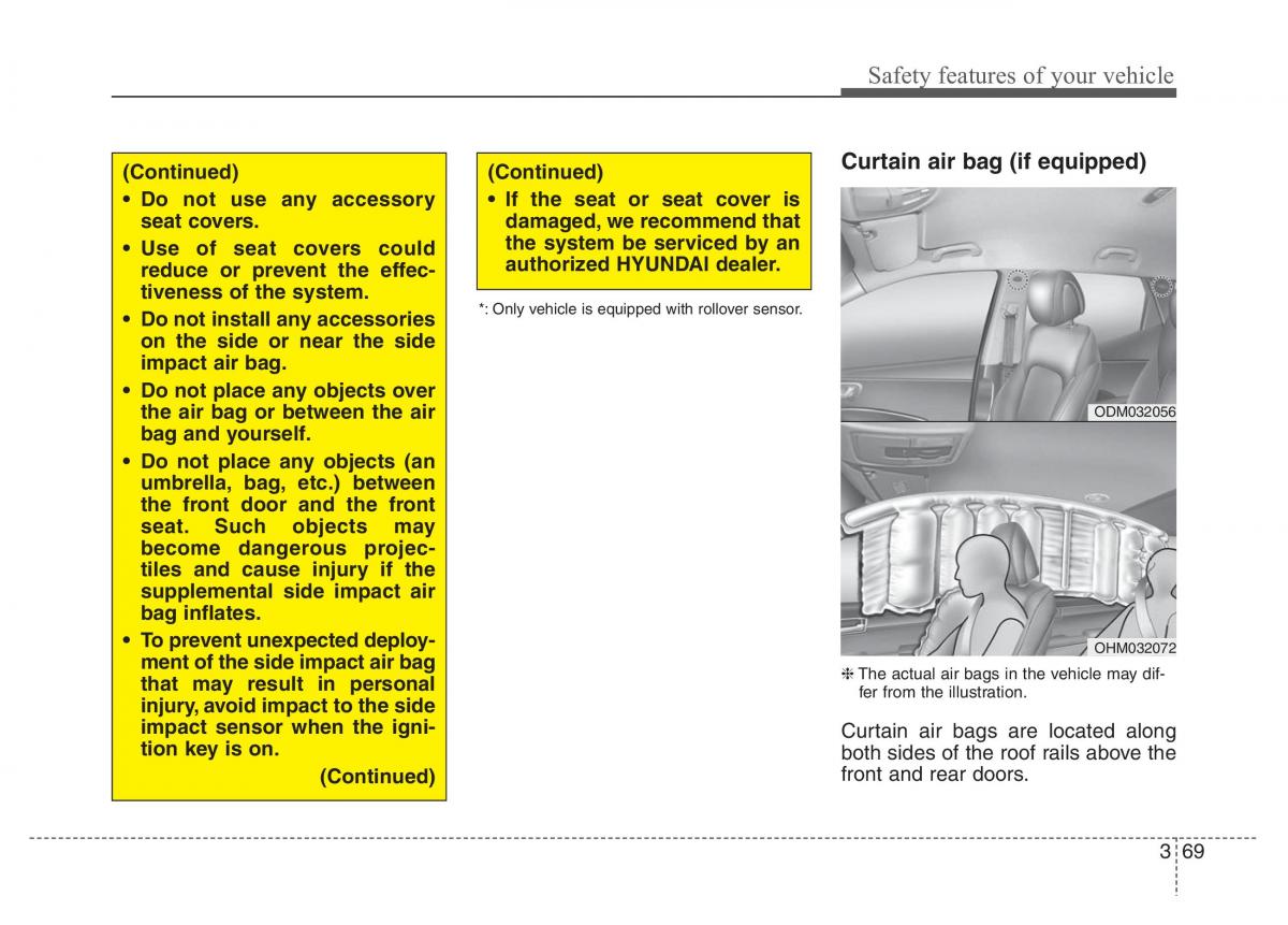 Hyundai Santa Fe III 3 owners manual / page 88