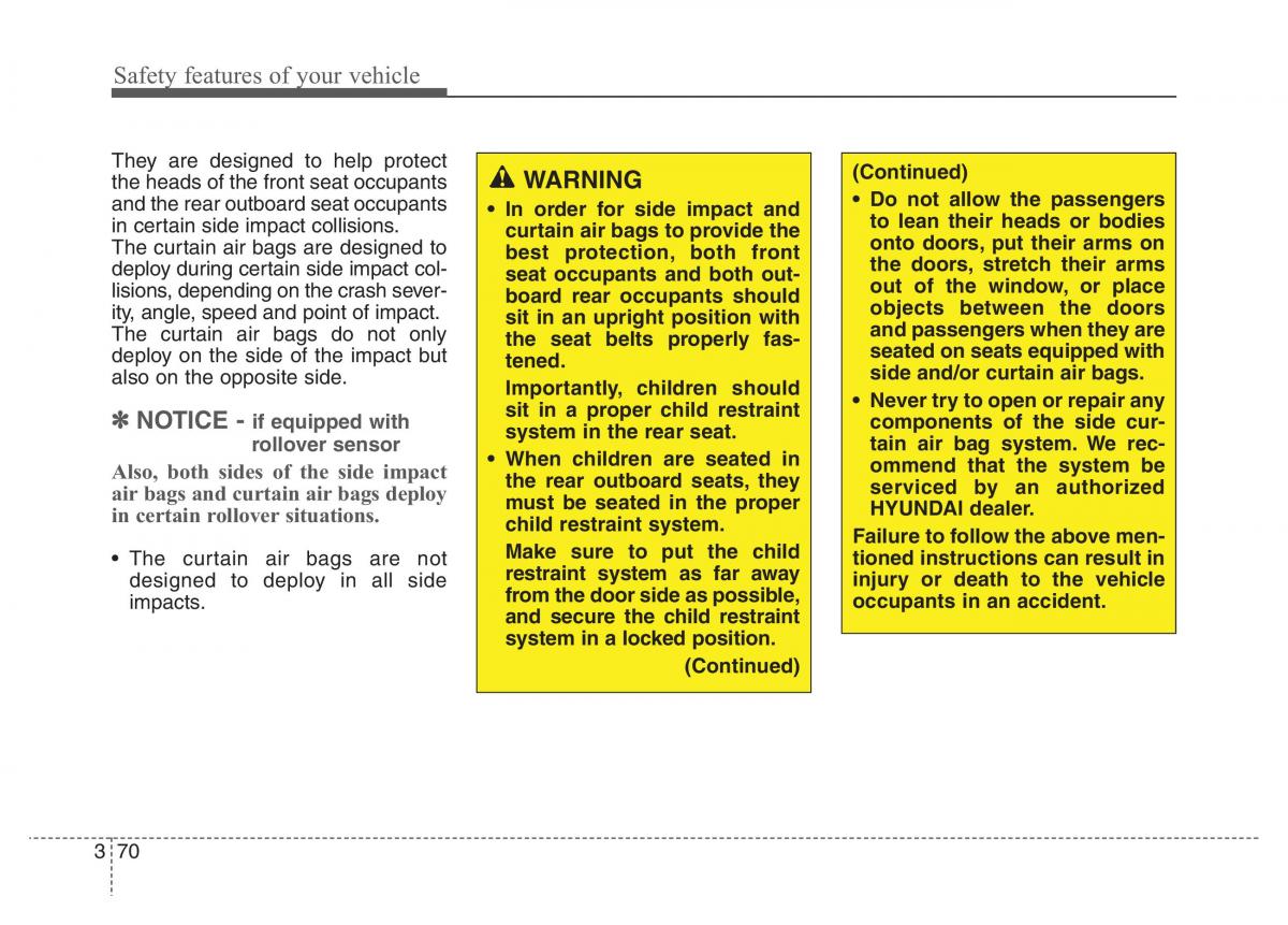 Hyundai Santa Fe III 3 owners manual / page 89