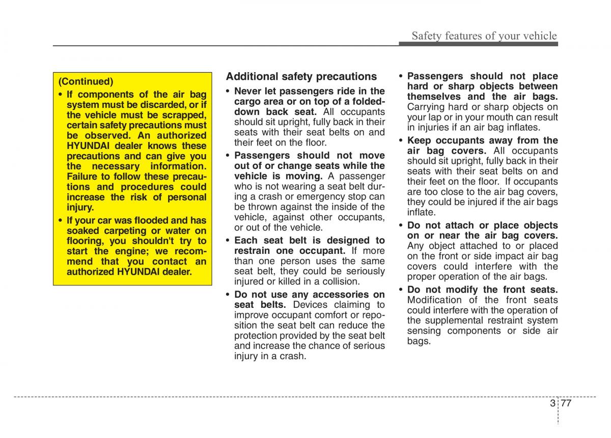 Hyundai Santa Fe III 3 owners manual / page 96