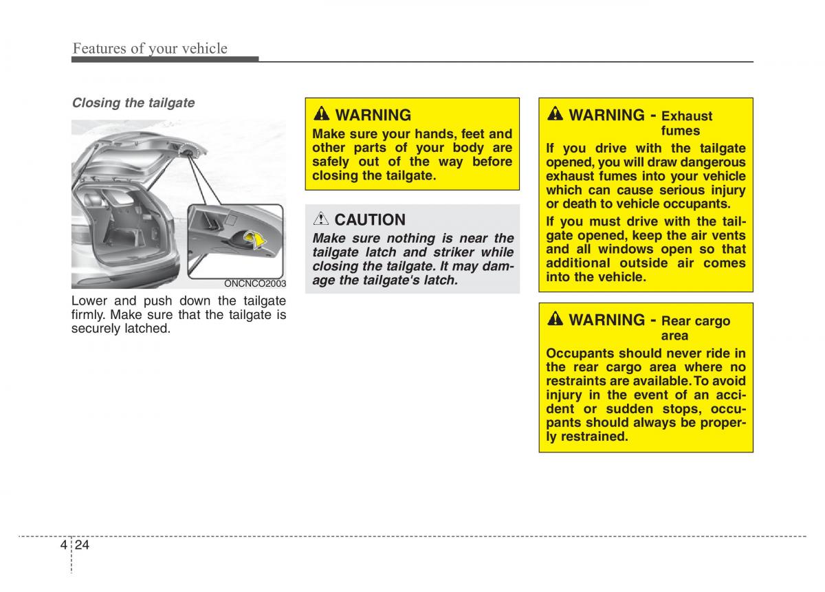 Hyundai Santa Fe III 3 owners manual / page 121