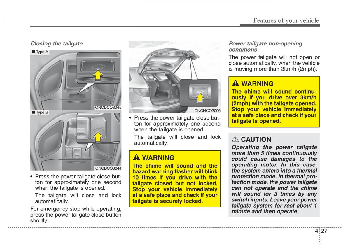 Hyundai Santa Fe III 3 owners manual / page 124