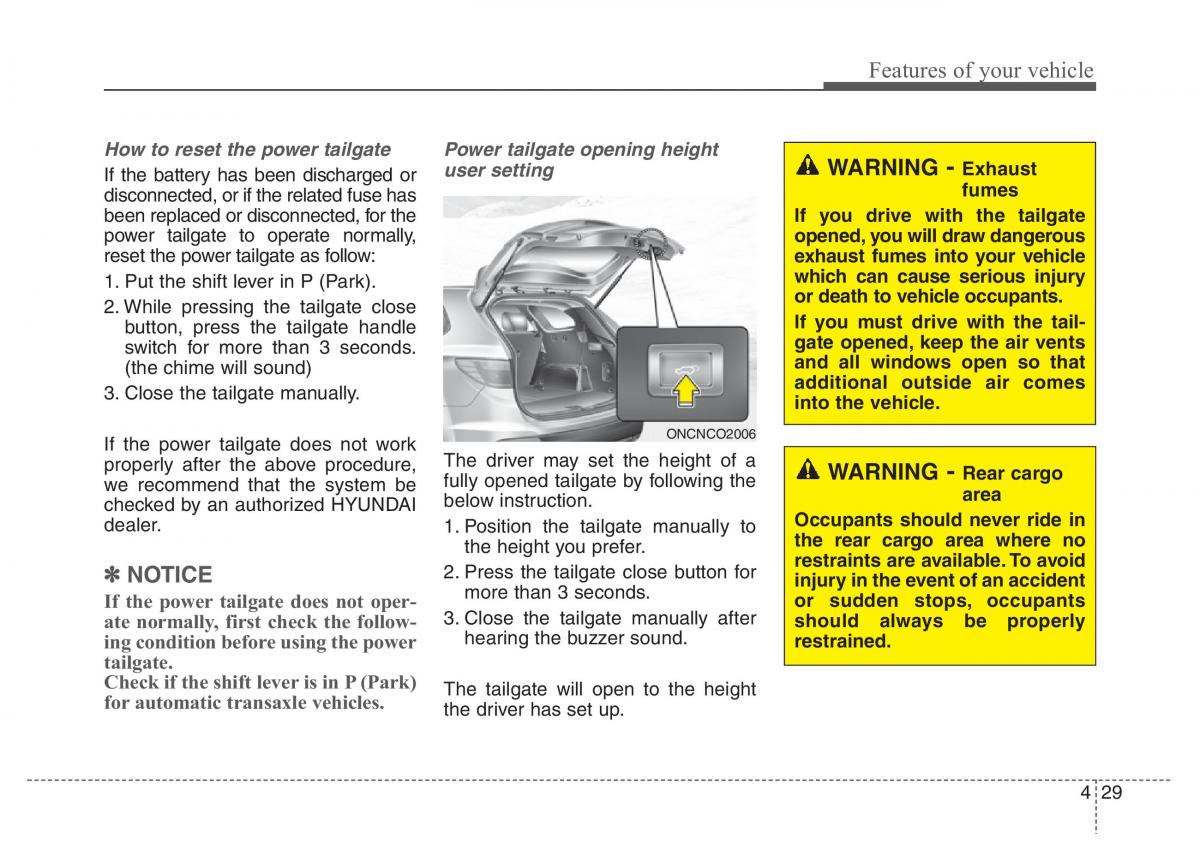 Hyundai Santa Fe III 3 owners manual / page 126