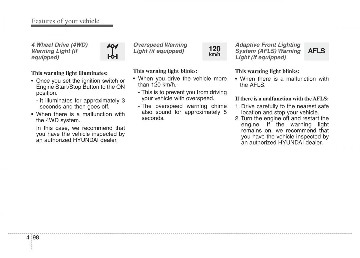 Hyundai Santa Fe III 3 owners manual / page 195