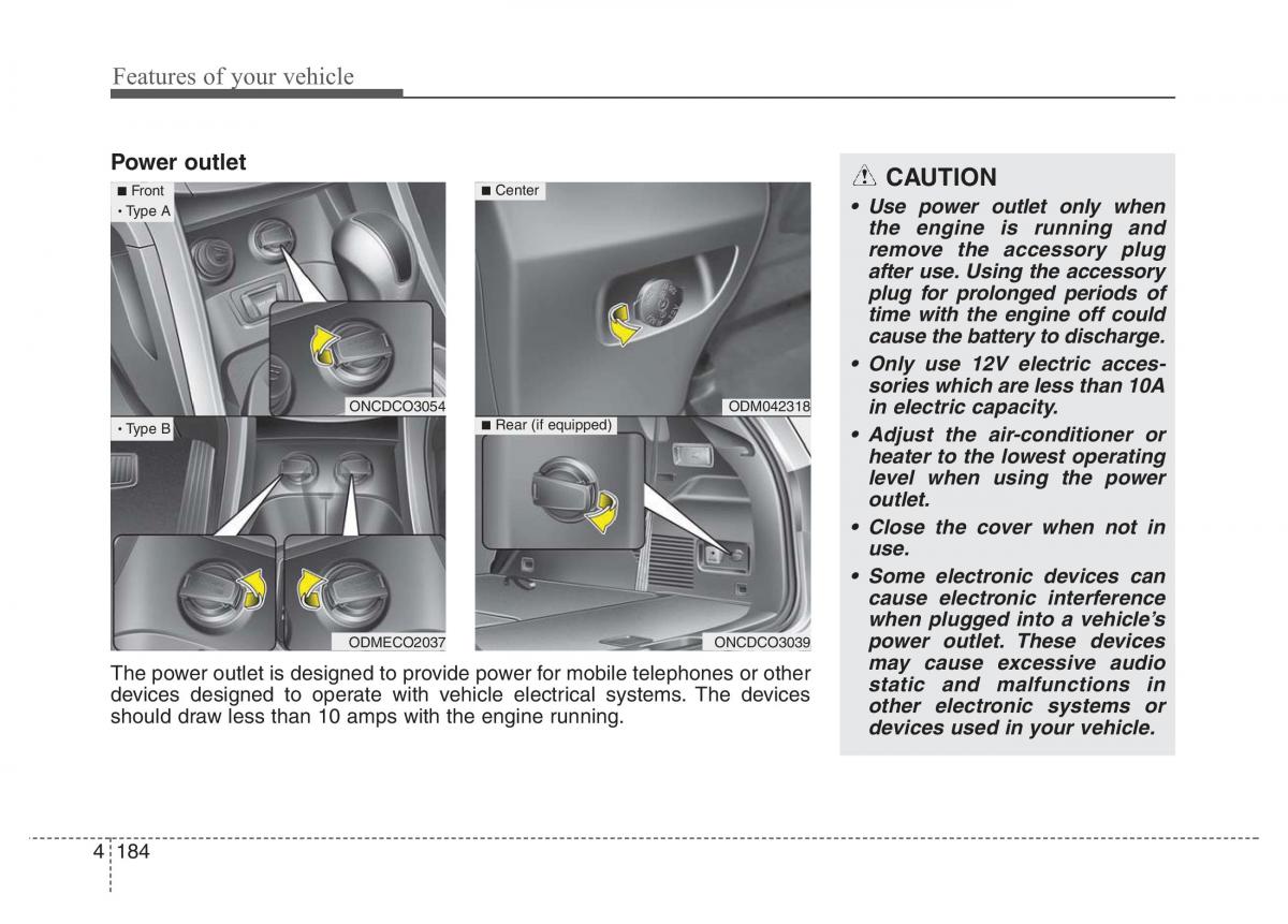 Hyundai Santa Fe III 3 owners manual / page 281