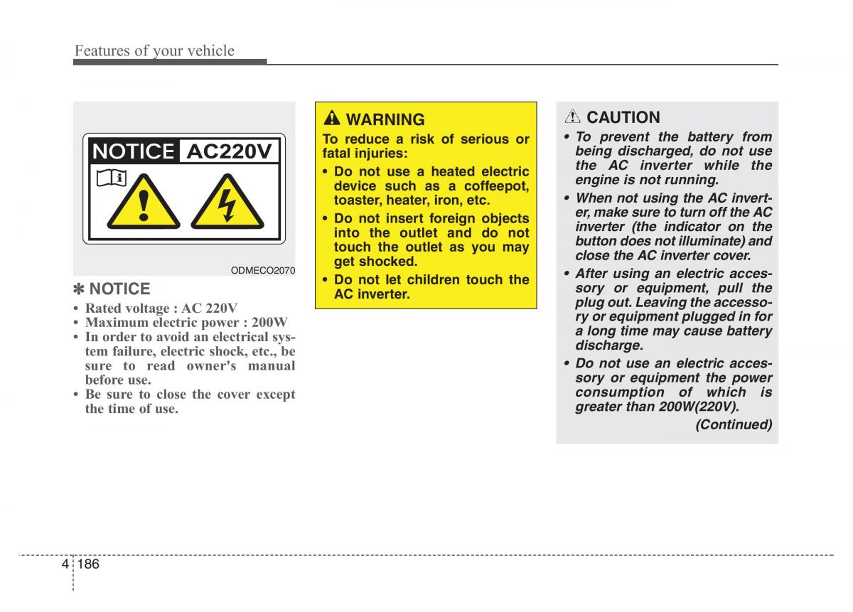 Hyundai Santa Fe III 3 owners manual / page 283