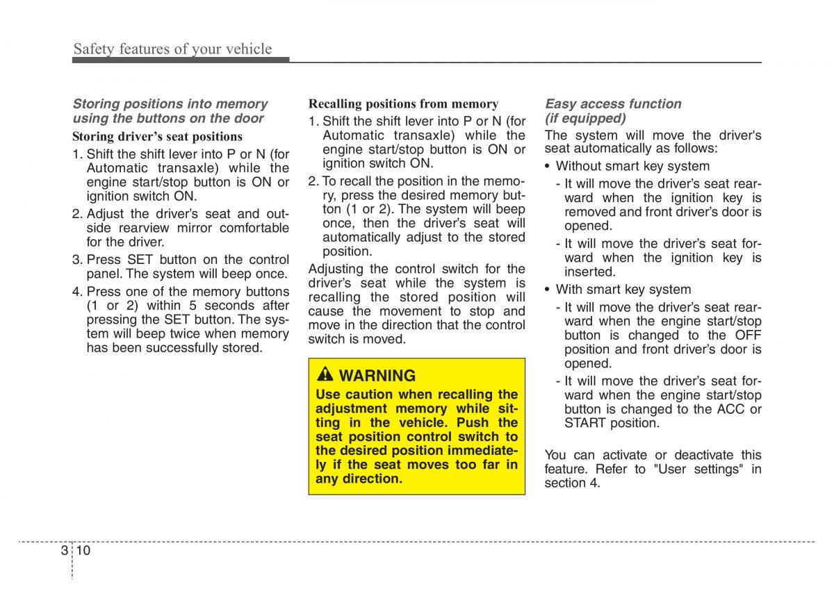 Hyundai Santa Fe III 3 owners manual / page 29