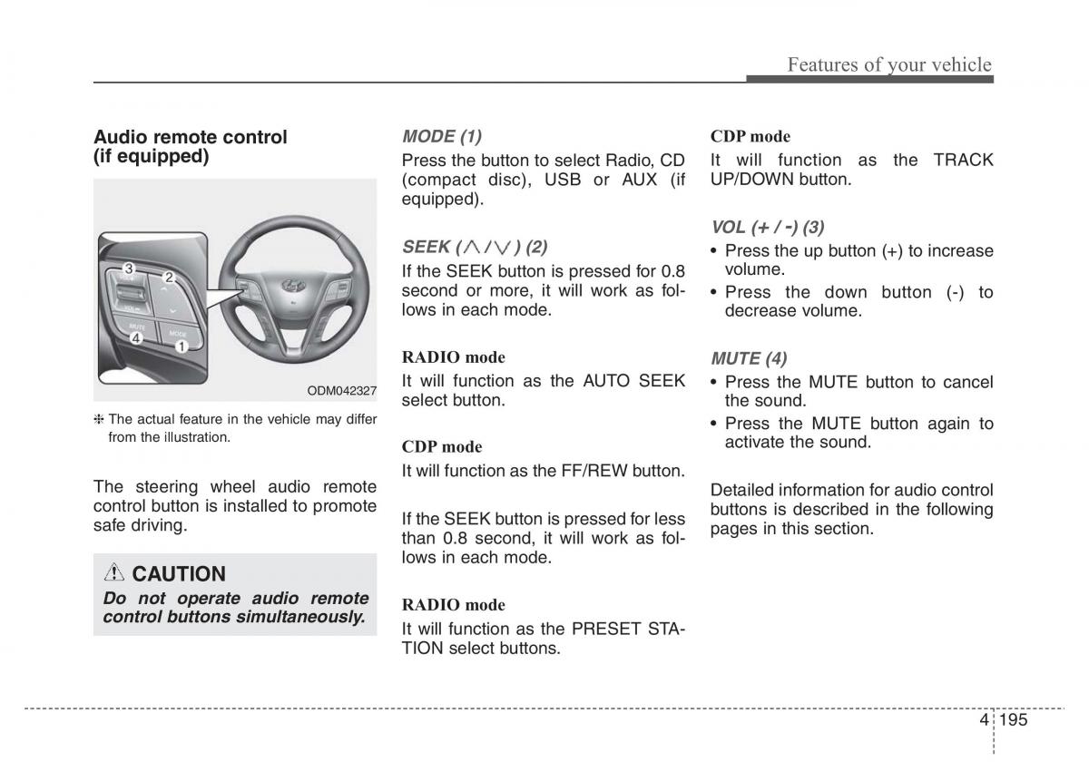 Hyundai Santa Fe III 3 owners manual / page 292