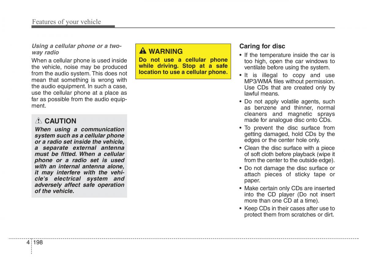 Hyundai Santa Fe III 3 owners manual / page 295