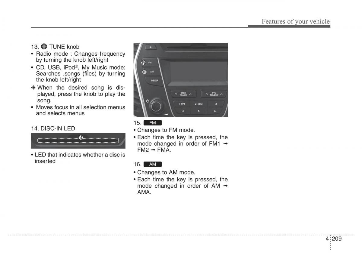 Hyundai Santa Fe III 3 owners manual / page 306