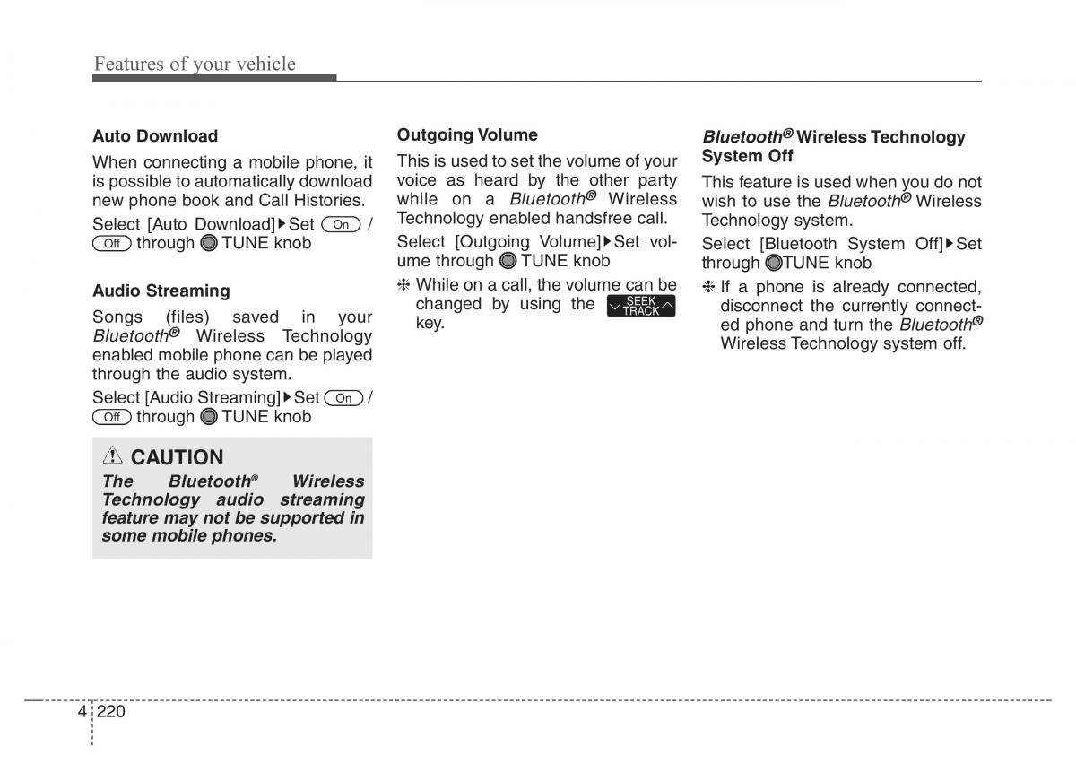 Hyundai Santa Fe III 3 owners manual / page 317