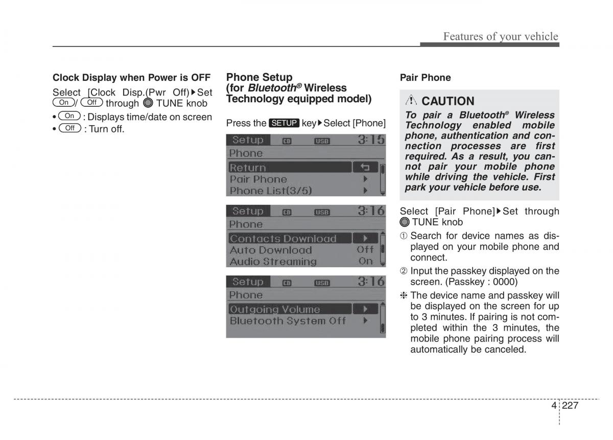 Hyundai Santa Fe III 3 owners manual / page 324