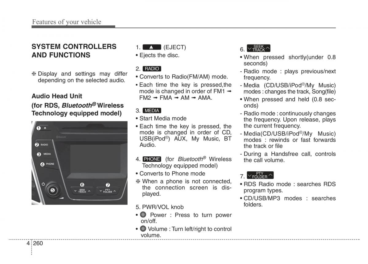 Hyundai Santa Fe III 3 owners manual / page 357