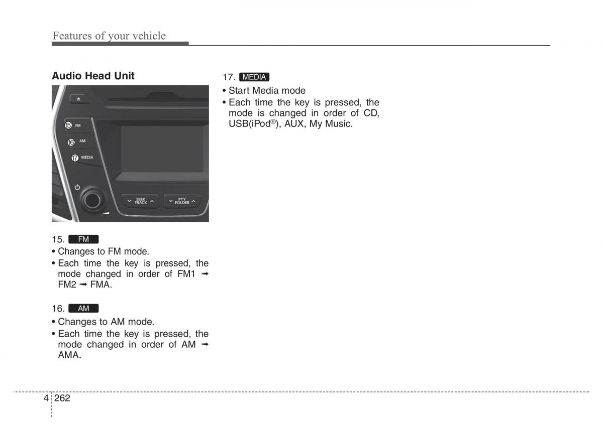 Hyundai Santa Fe III 3 owners manual / page 359