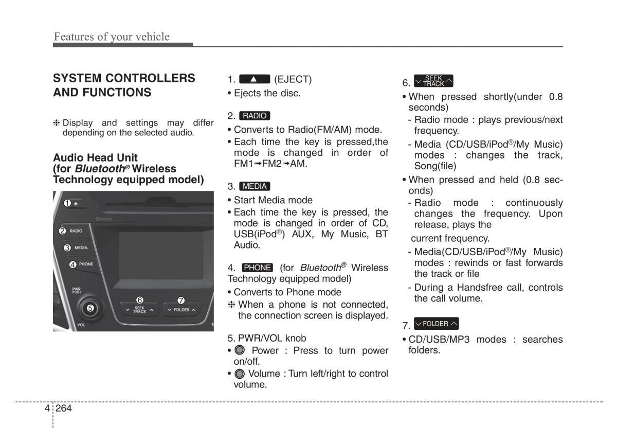 Hyundai Santa Fe III 3 owners manual / page 361