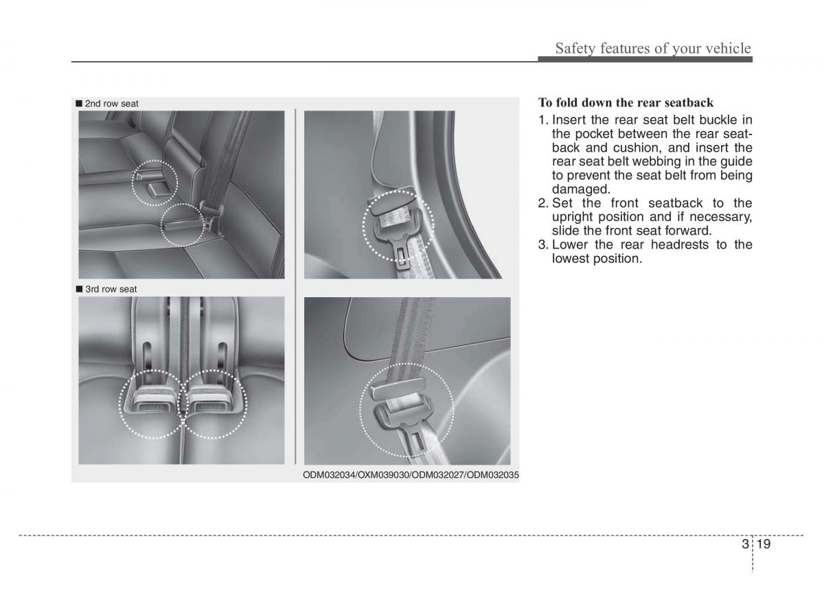 Hyundai Santa Fe III 3 owners manual / page 38