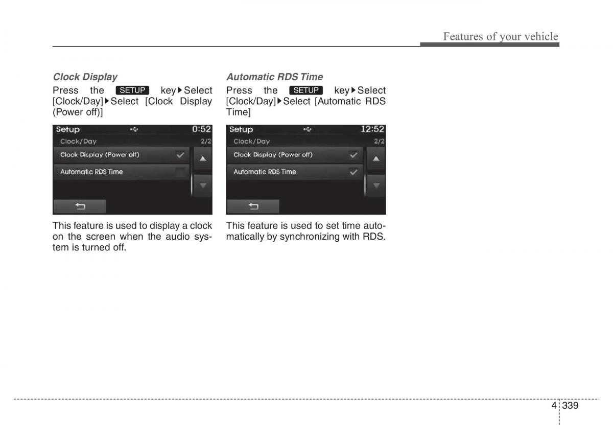 Hyundai Santa Fe III 3 owners manual / page 436