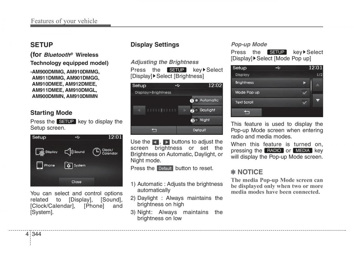 Hyundai Santa Fe III 3 owners manual / page 441