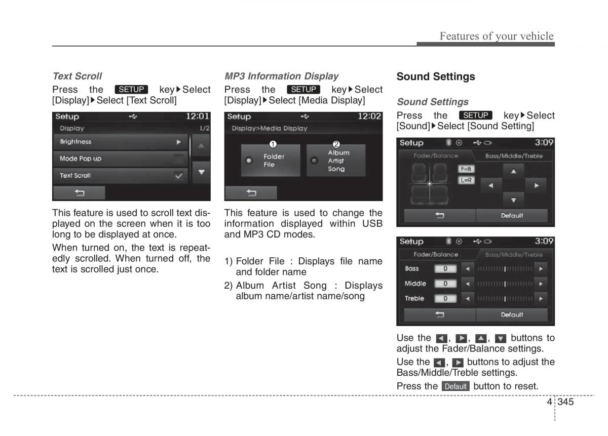 Hyundai Santa Fe III 3 owners manual / page 442