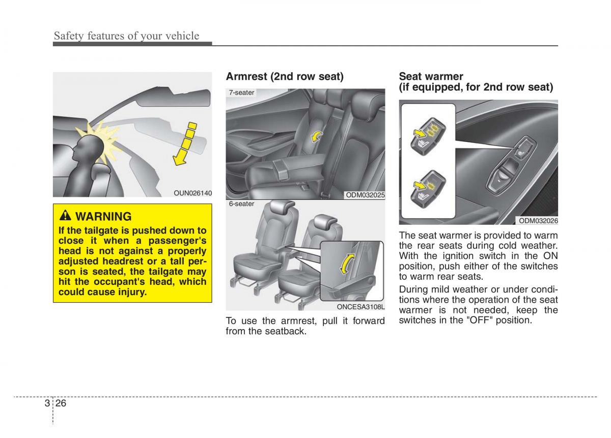 Hyundai Santa Fe III 3 owners manual / page 45