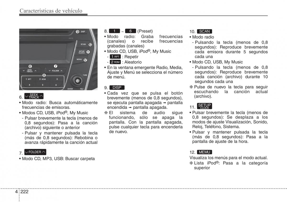 Hyundai Santa Fe III 3 manual del propietario / page 319