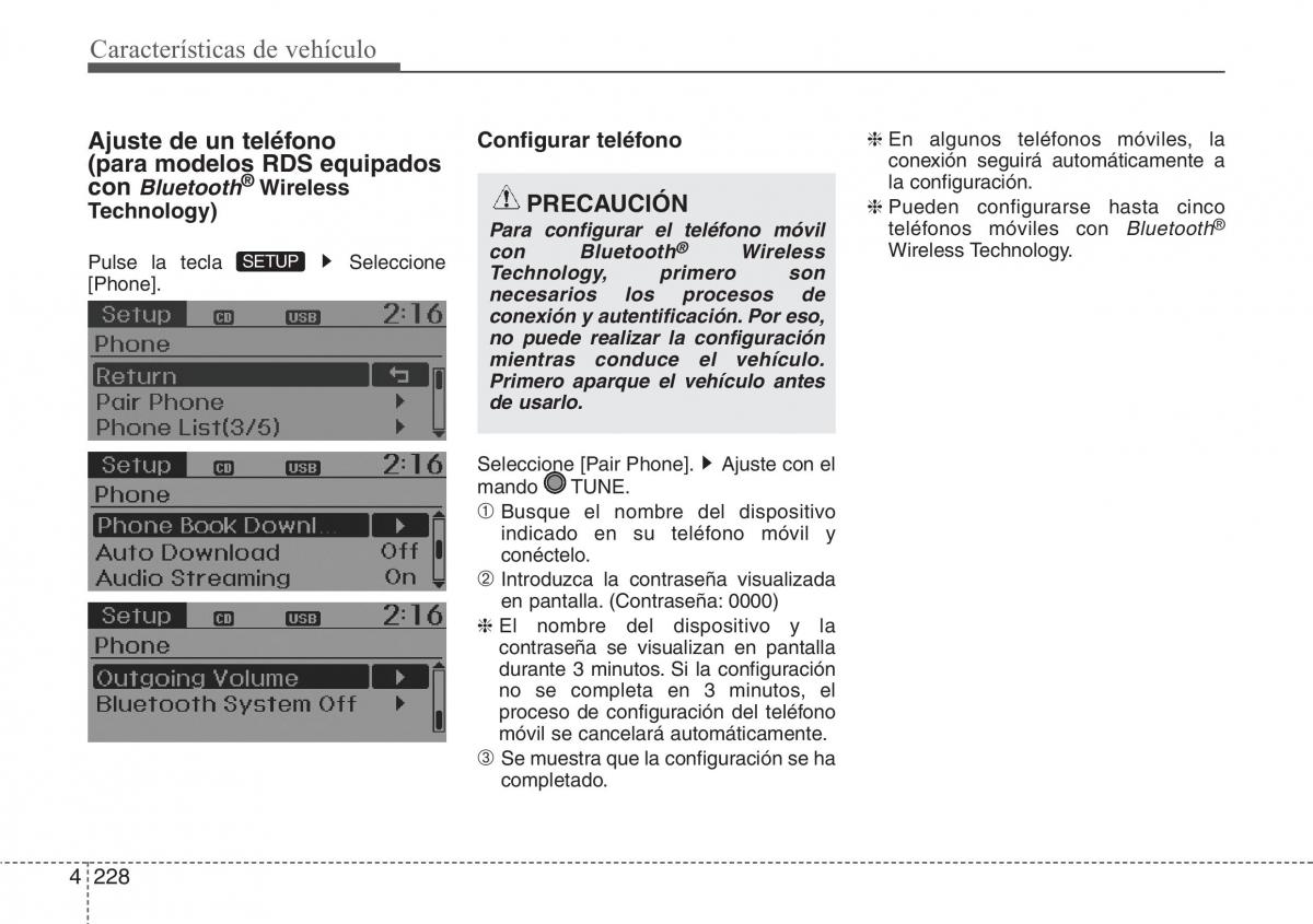 Hyundai Santa Fe III 3 manual del propietario / page 325