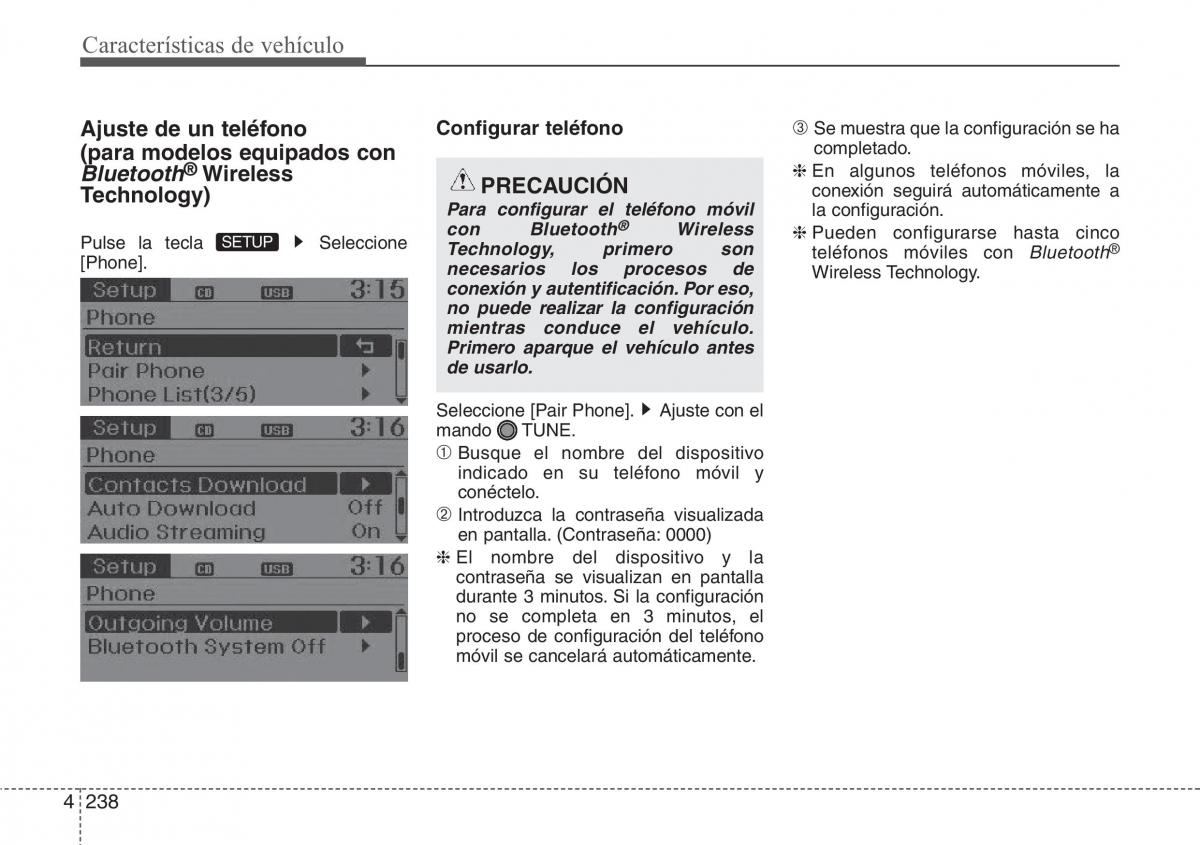 Hyundai Santa Fe III 3 manual del propietario / page 335