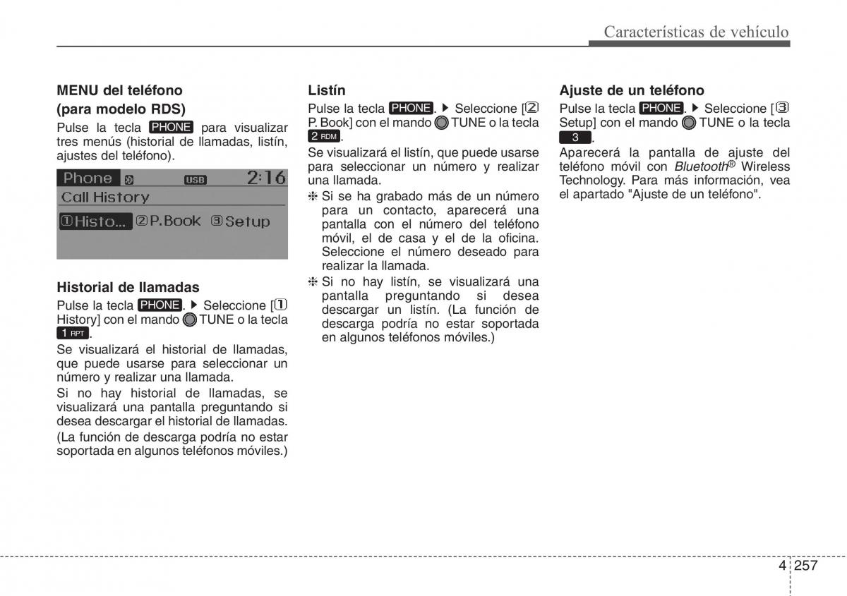 Hyundai Santa Fe III 3 manual del propietario / page 354