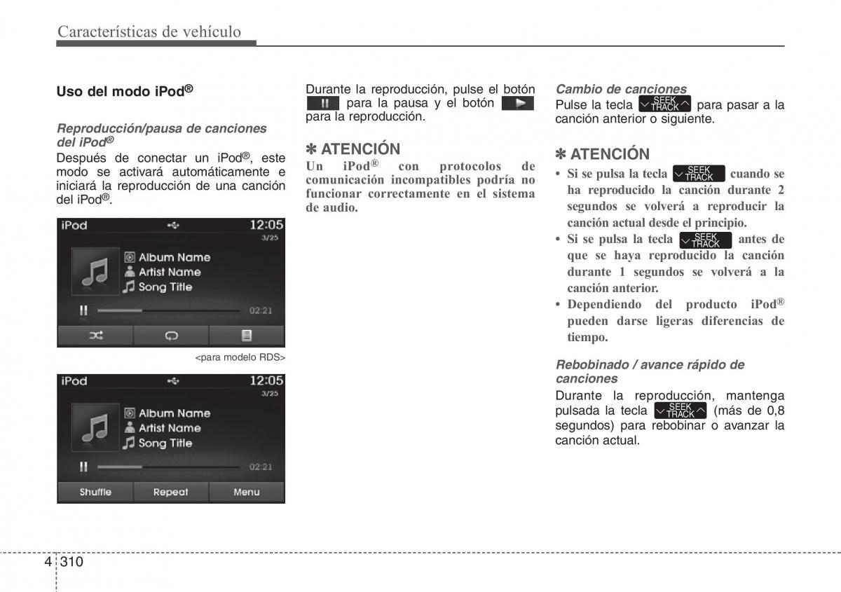 Hyundai Santa Fe III 3 manual del propietario / page 407