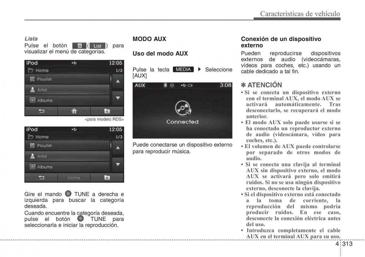 Hyundai Santa Fe III 3 manual del propietario / page 410