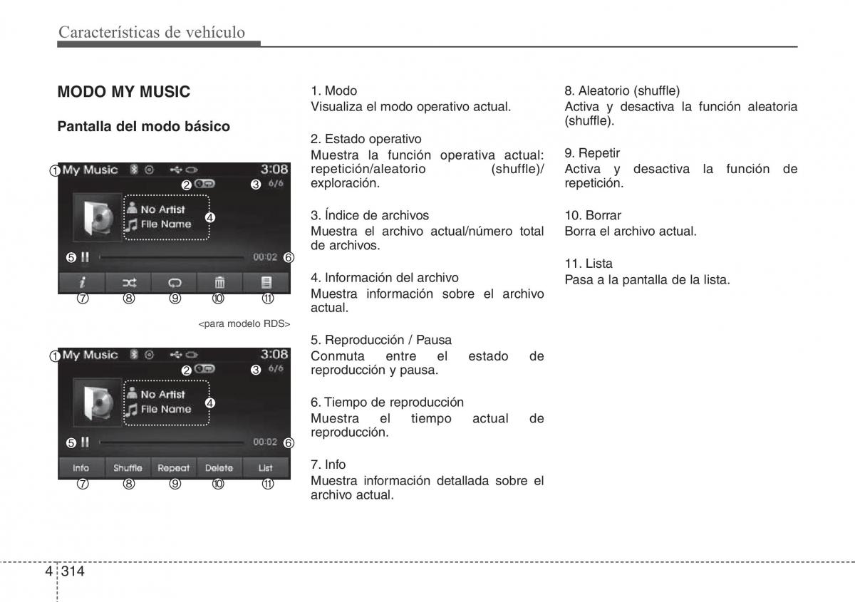 Hyundai Santa Fe III 3 manual del propietario / page 411