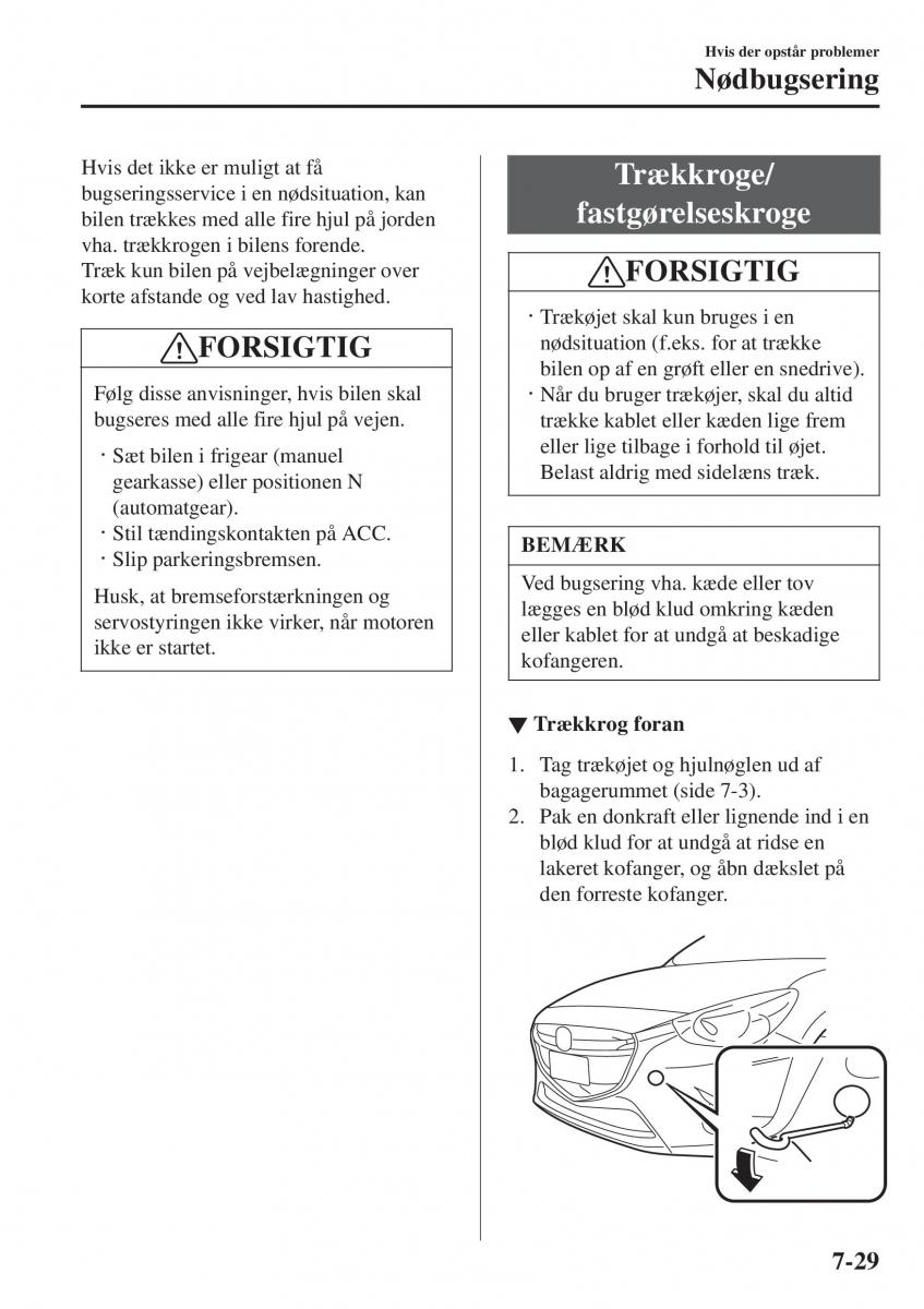 Mazda 2 Demio Bilens instruktionsbog / page 550