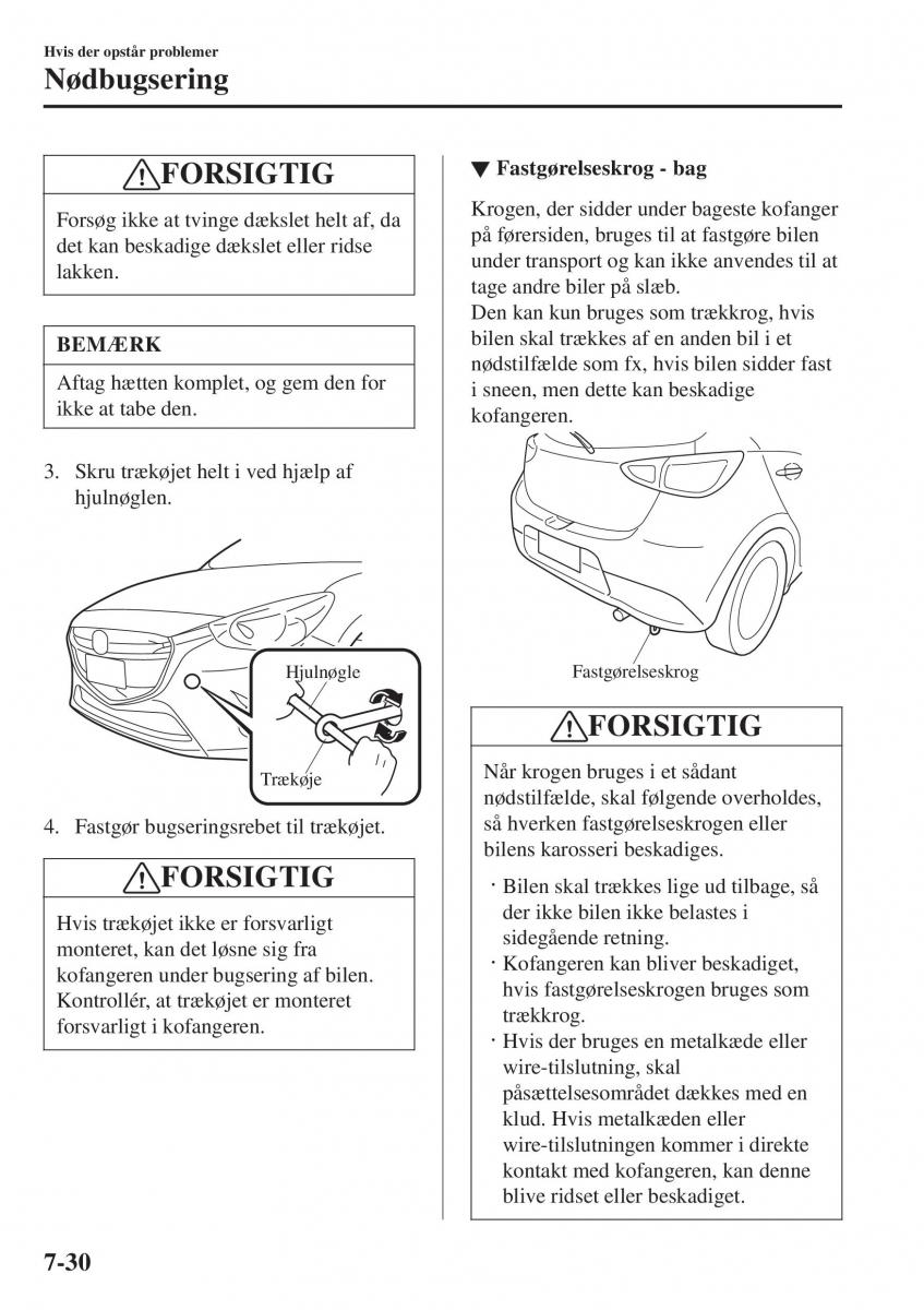 Mazda 2 Demio Bilens instruktionsbog / page 551