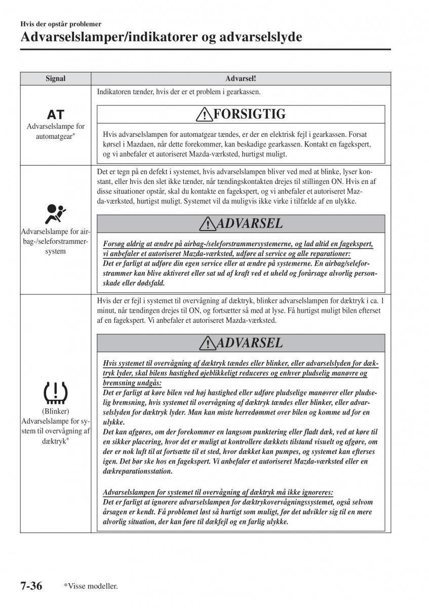 Mazda 2 Demio Bilens instruktionsbog / page 557