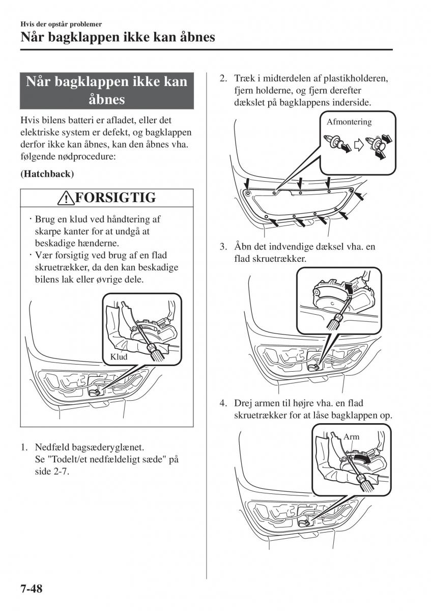 Mazda 2 Demio Bilens instruktionsbog / page 569