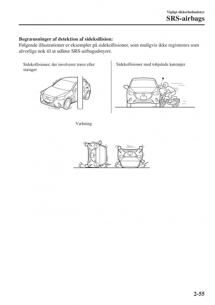 Mazda 2 Demio Bilens instruktionsbog / page 76