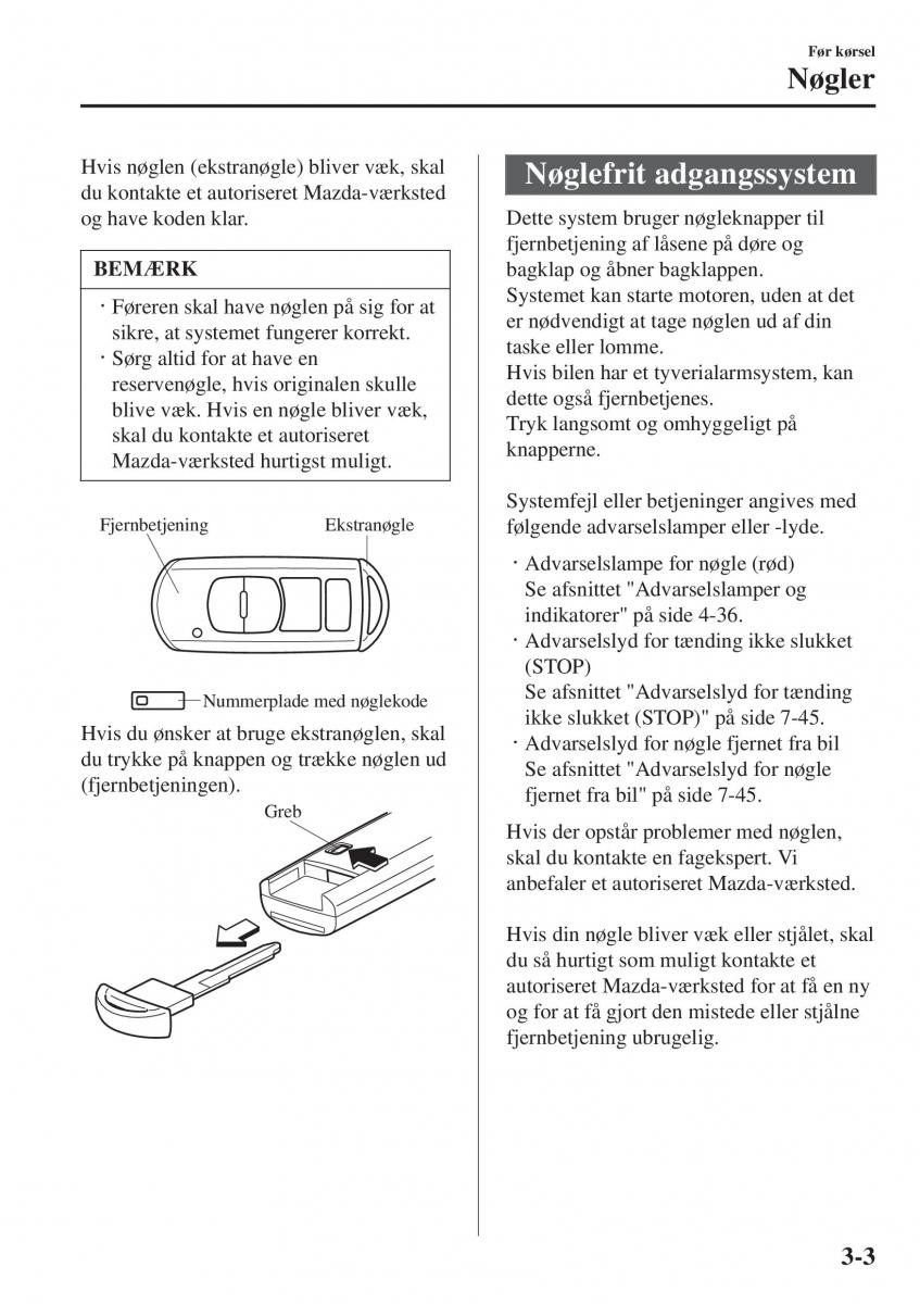 Mazda 2 Demio Bilens instruktionsbog / page 80