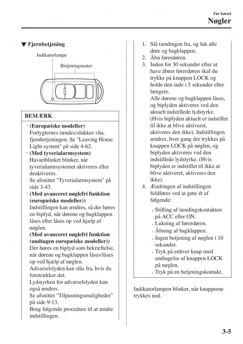 Mazda 2 Demio Bilens instruktionsbog / page 82