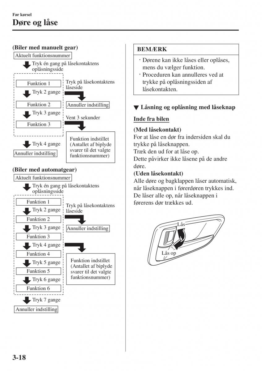 Mazda 2 Demio Bilens instruktionsbog / page 95