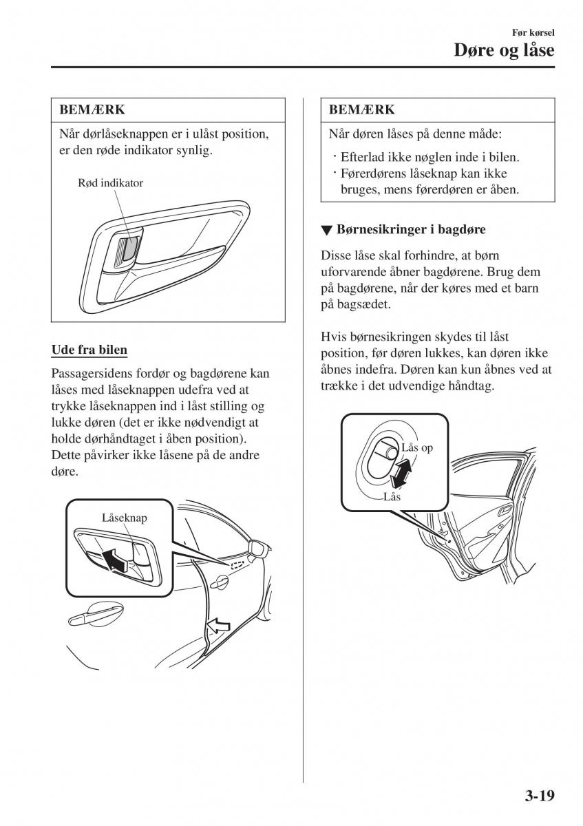 Mazda 2 Demio Bilens instruktionsbog / page 96