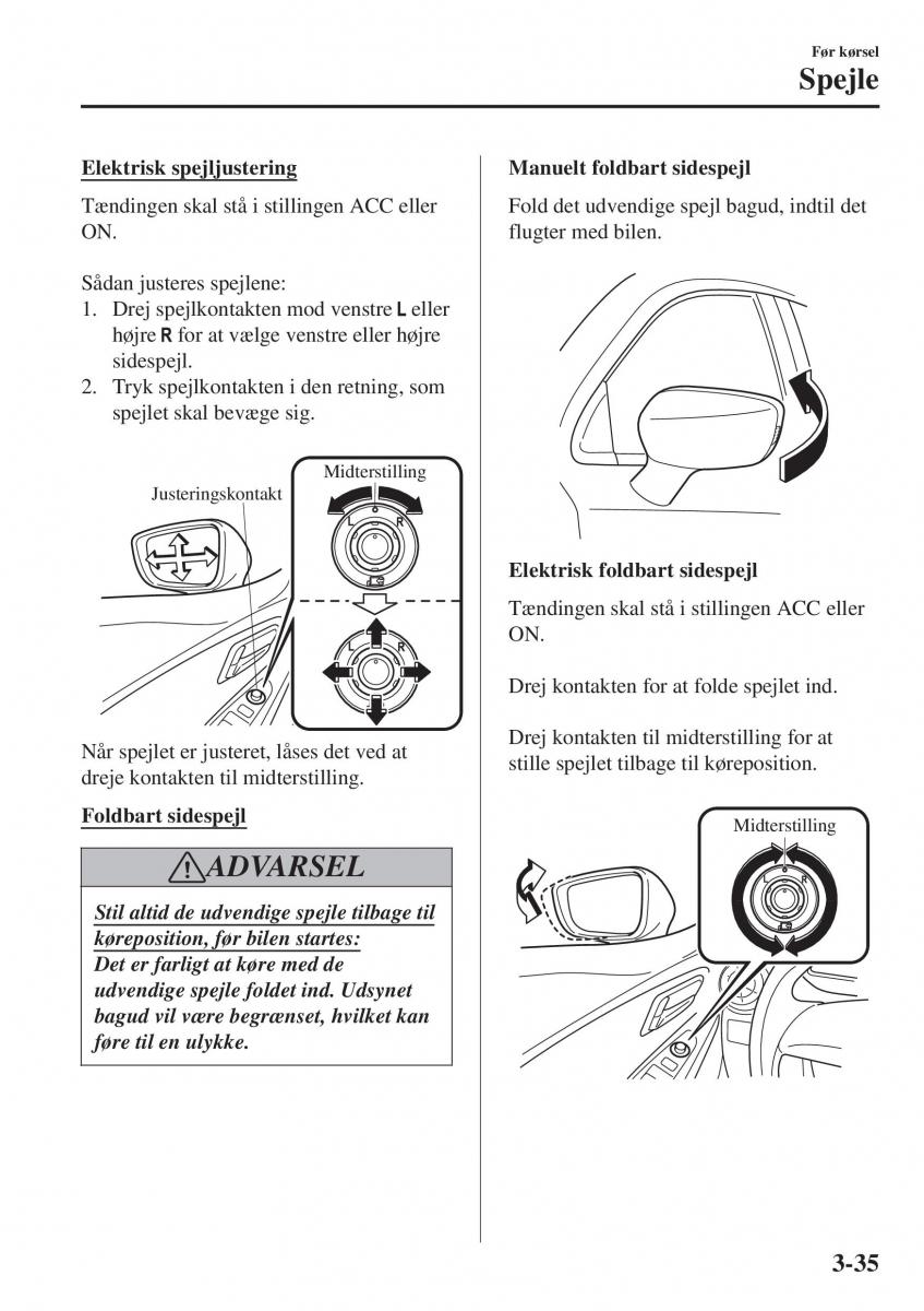 Mazda 2 Demio Bilens instruktionsbog / page 112