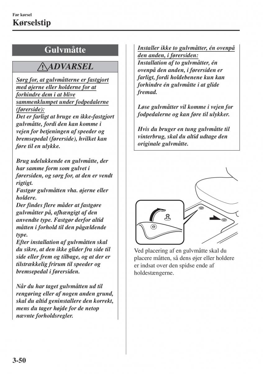 Mazda 2 Demio Bilens instruktionsbog / page 127