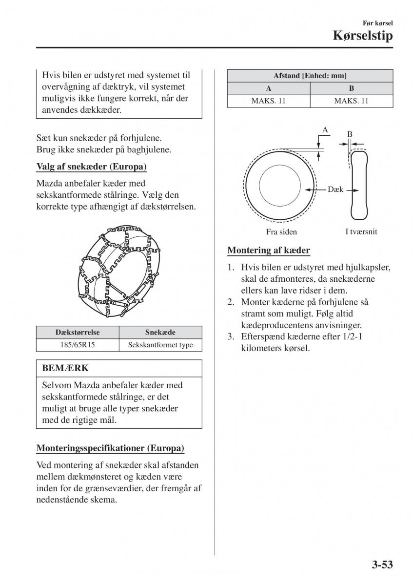 Mazda 2 Demio Bilens instruktionsbog / page 130