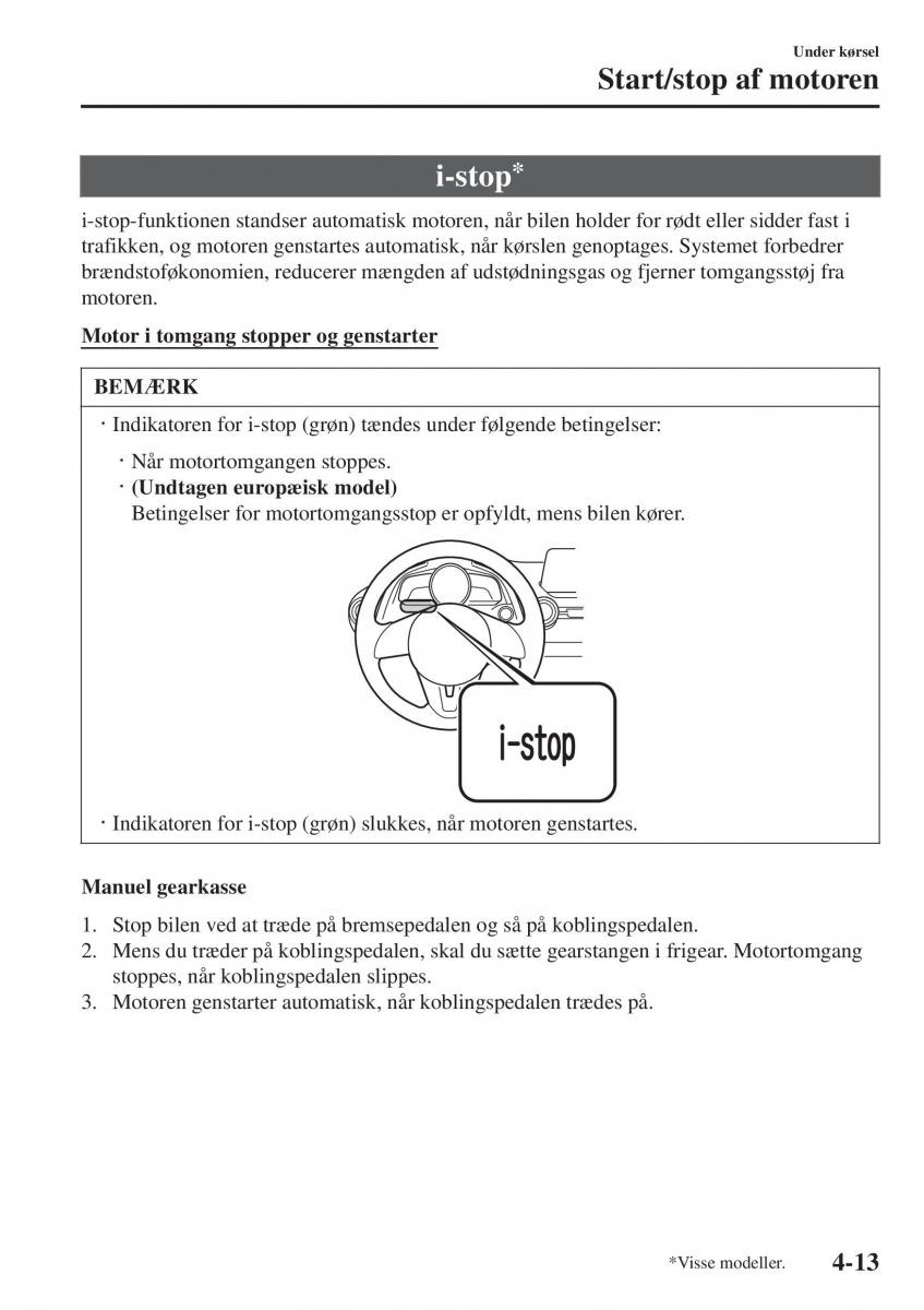 Mazda 2 Demio Bilens instruktionsbog / page 154